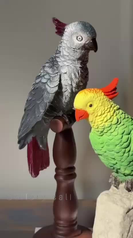 دکوری طوطی جذاب|مجسمه، تندیس، ماکت|ری, دولت‌آباد|دیوار