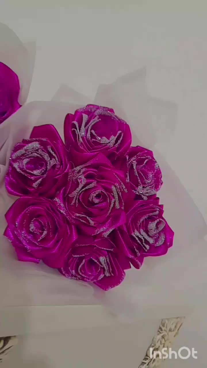 سفارش انواع گل روبانی د تنوع رنگ باکس گل ودسته کل|گل مصنوعی|گیلان غرب, |دیوار