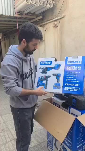 پک ۳ عددی ویوارکس دریل سنگ فرز بتن کن شارژی|ماشینآلات صنعتی|قدس, شهرقدس|دیوار