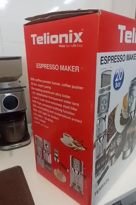 اسپرسو ساز تلیونیکس 1450وات|سماور، چای‌ساز، قهوه‌ساز|تربت‌حیدریه, کاشانی|دیوار