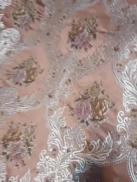 دوعدد پنل پرده نو ساتن طلا کوب|پرده، رانر، رومیزی|تهران, نیلوفر|دیوار