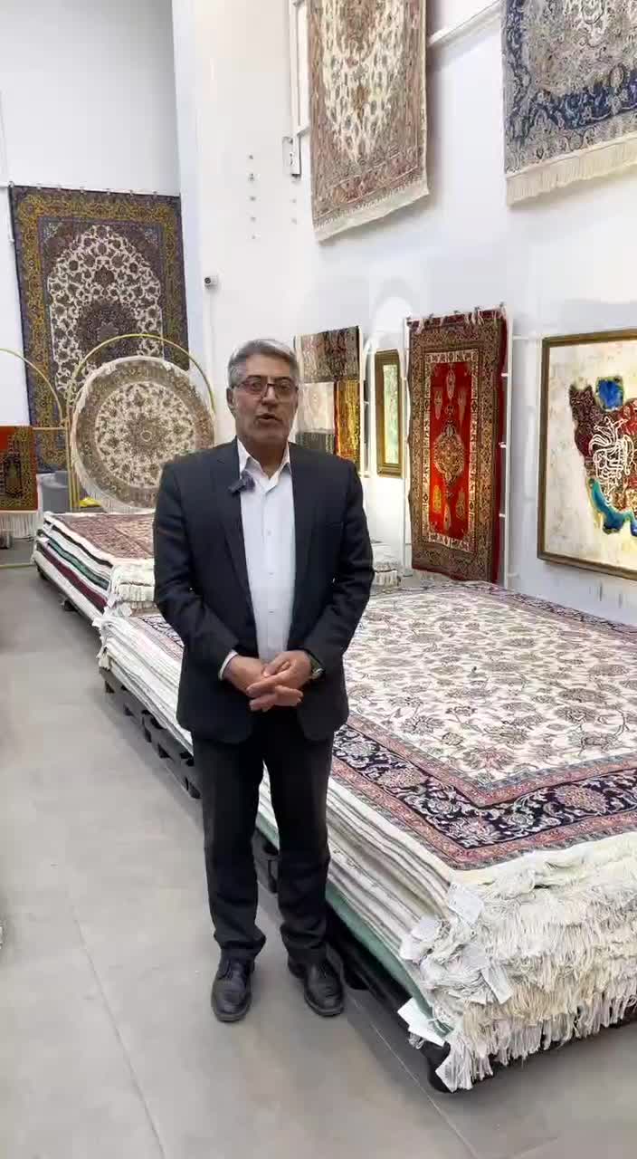 فرش دستباف جفت ۹ متری نقشه ساروق گل ابریشم|فرش|کرج, مشکین‌دشت|دیوار