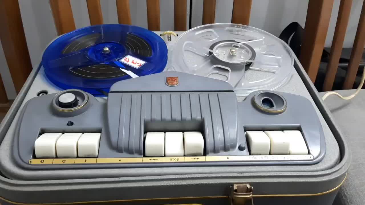 دستگاه  قدیمی ظبط ریل لامپی فیلیپس|کلکسیون اشیاء عتیقه|مبارکه, |دیوار