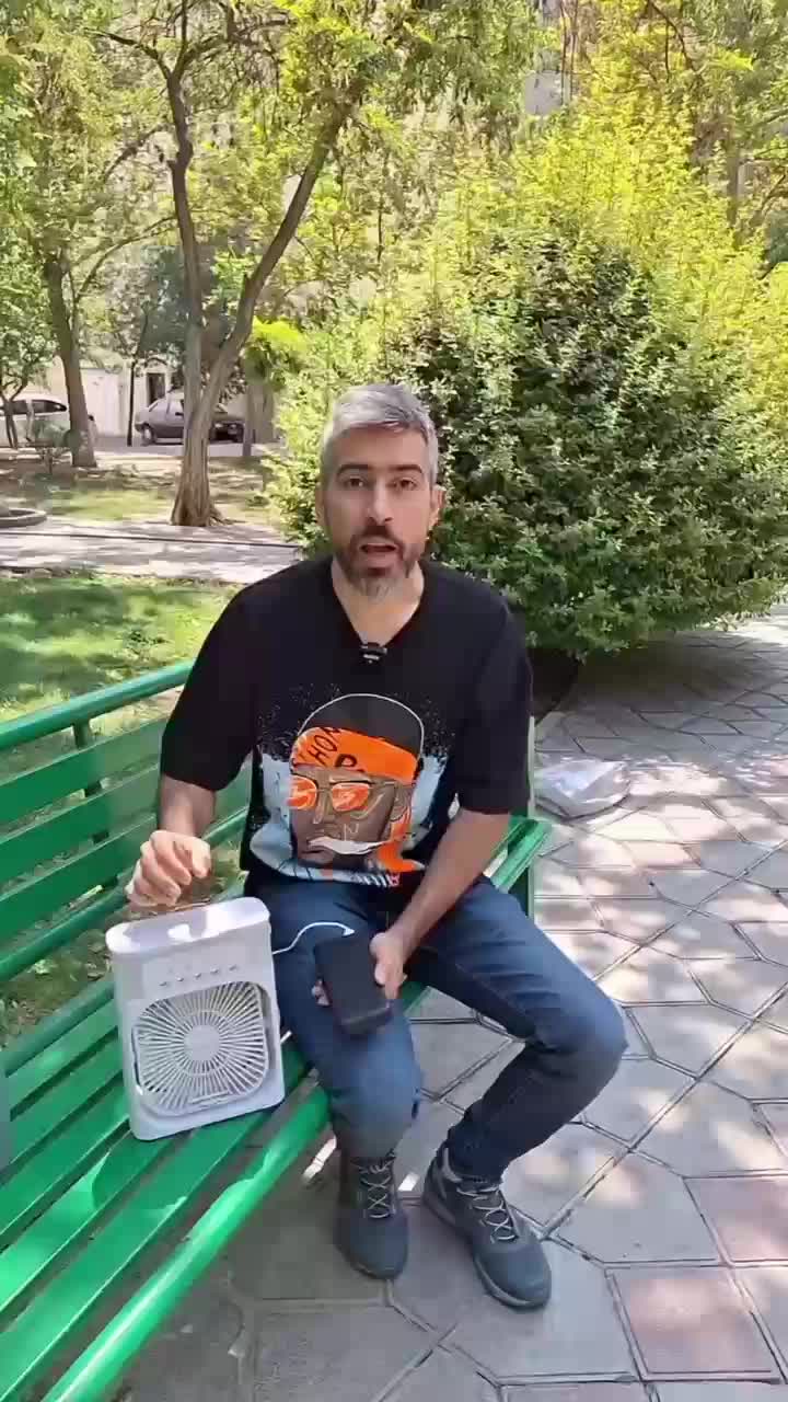 پنکه کولر مه پاش مناسب داخل ماشین ، میز کار ، سالن|پنکه و تصفیه‌کنندهٔ هوا|بوکان, |دیوار