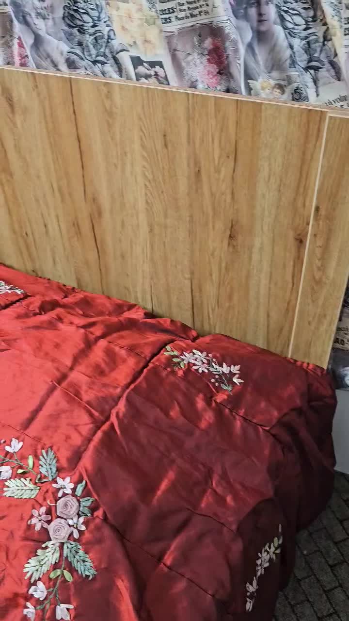 تخت دو نفره چوبی با تشک ۱۶۰×۲|تخت و سرویس خواب|فریدون‌کنار, |دیوار