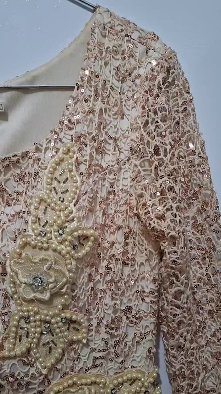 لباس مجلسی بلند کار شده|لباس|کردکوی, |دیوار