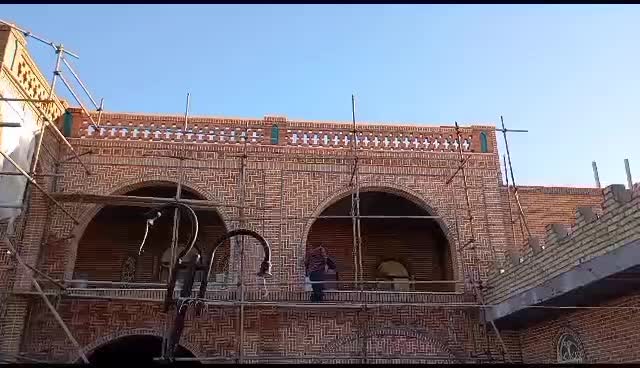 اجرای نما ی اجر نما سنگ سرامیک|خدمات پیشه و مهارت|سامان, |دیوار