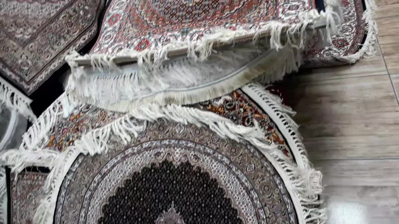 فرش ماهی آشپزخانه سایز ۱/۵×۲/۲۵بیضی۷۰۰ شانه|فرش|تبریز, |دیوار