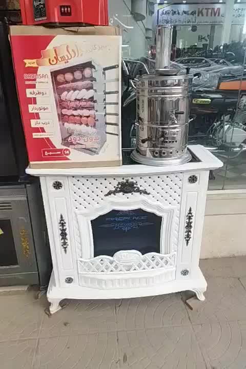 بخاری ساده و طرح شومینه و بدون دودکش|بخاری، هیتر، شومینه|اهر, |دیوار