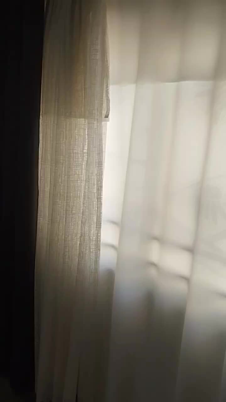 پرده پانچ با آستری و پرده حریر چوب پرده کرکره ای|پرده، رانر، رومیزی|مشهد, آبادگران|دیوار