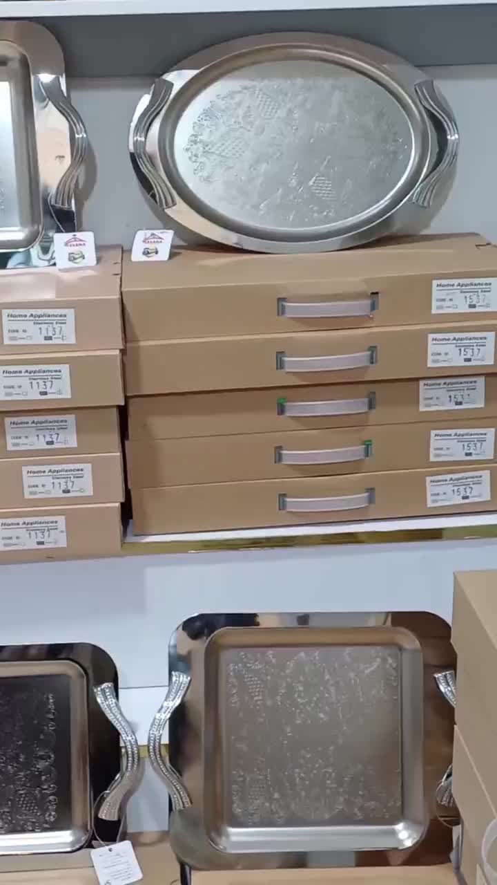 پخش سینی استیل اصل جعبه دار کاور دار روز مادر|ظروف سرو و پذیرایی|رباط‌کریم, شترخوار|دیوار