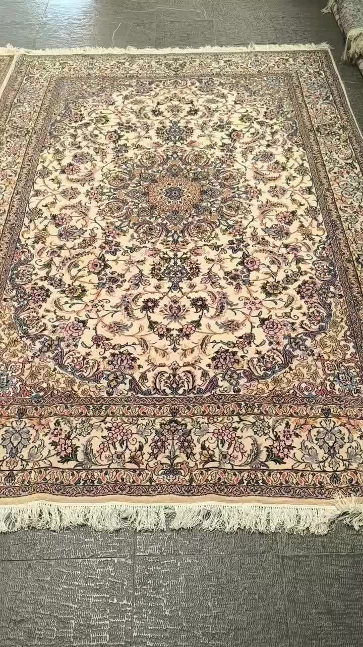 فرش دستباف نایین جفت 6 متری|فرش|اصفهان, نقش جهان|دیوار
