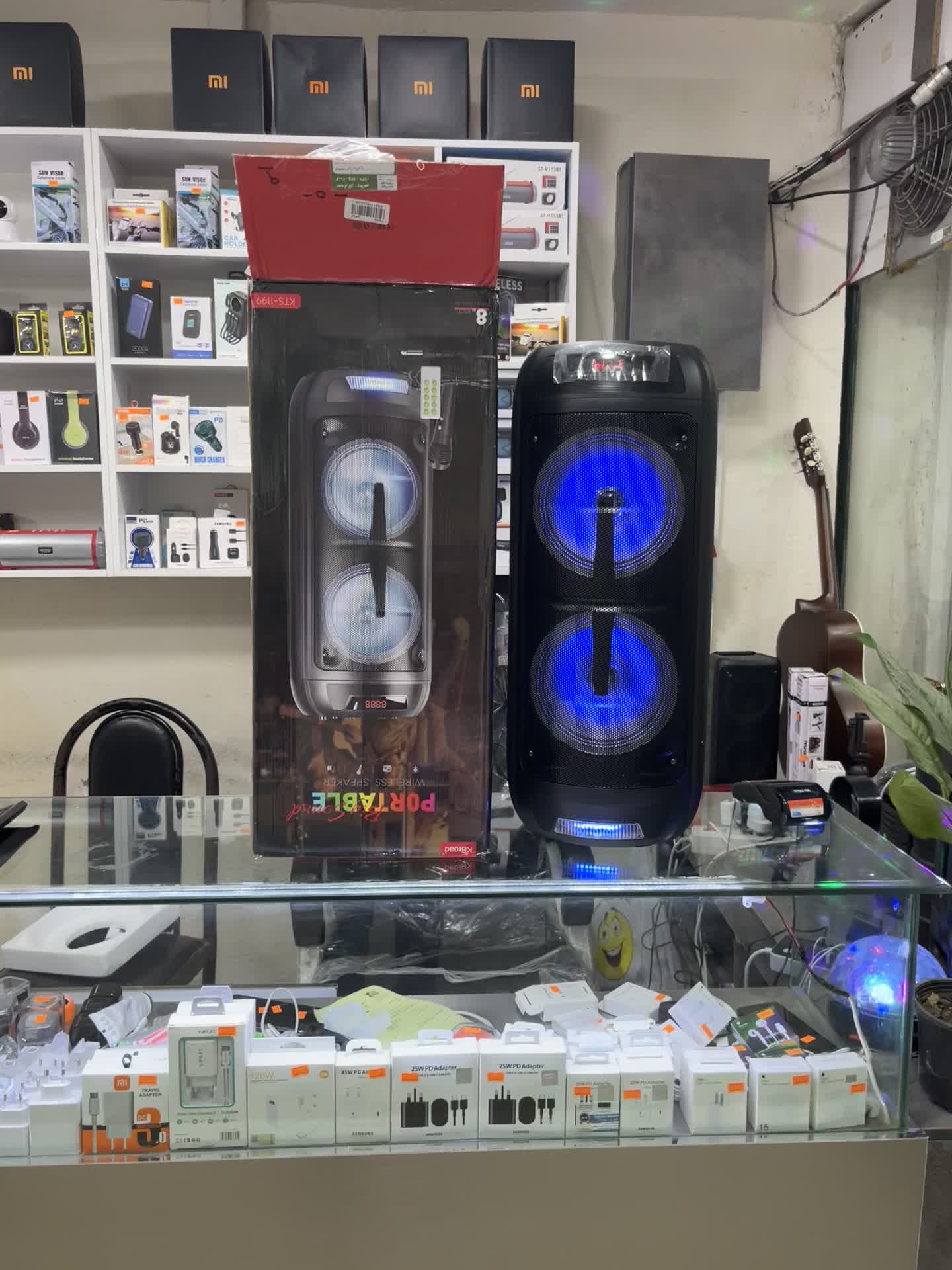 اسپیکر بلوتوث 2*8 اینچ کی تی اس مدل KTS-1199|پخشکننده همراه|رامسر, |دیوار