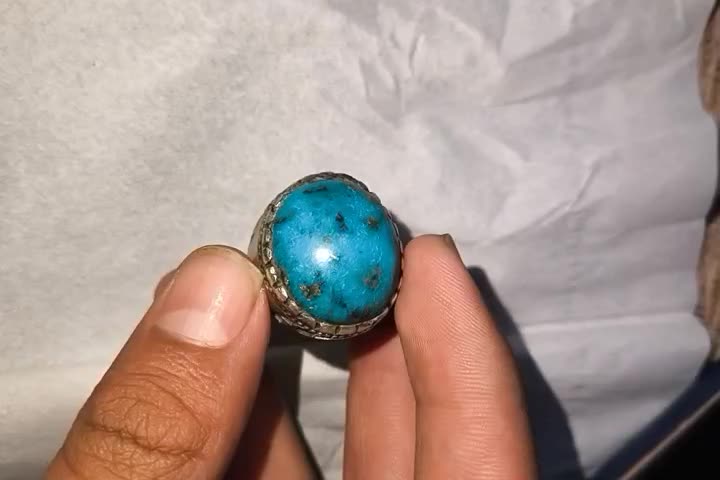 انگشتر نقره فیروزه درجه یک|جواهرات|اهواز, عین ۲|دیوار