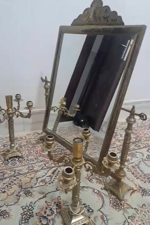 آینه شمدان برنز|آینه|اردبیل, |دیوار