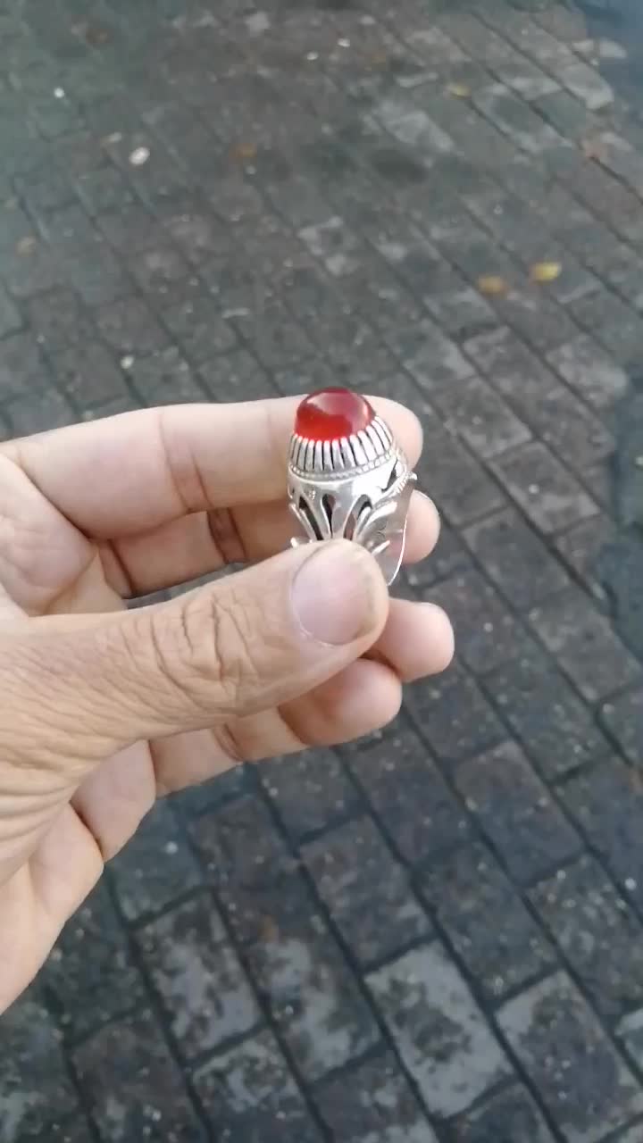 انگشتر عقیق سرخ|جواهرات|صوفیان, |دیوار