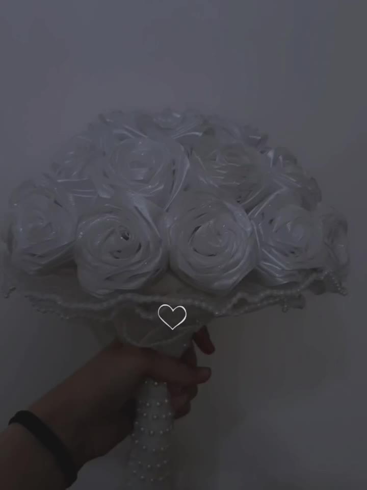 گل عروس روبانی شاین دار|گل مصنوعی|زارچ, |دیوار