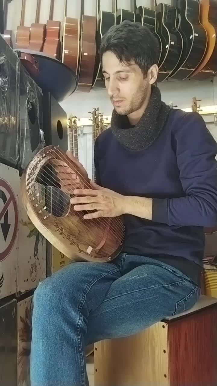 چنگ رومی مدل آلتین فروشگاه موسیقی دنیای هنرلاهیجان|سازهای سنتی|لاهیجان, کوه بیجار|دیوار