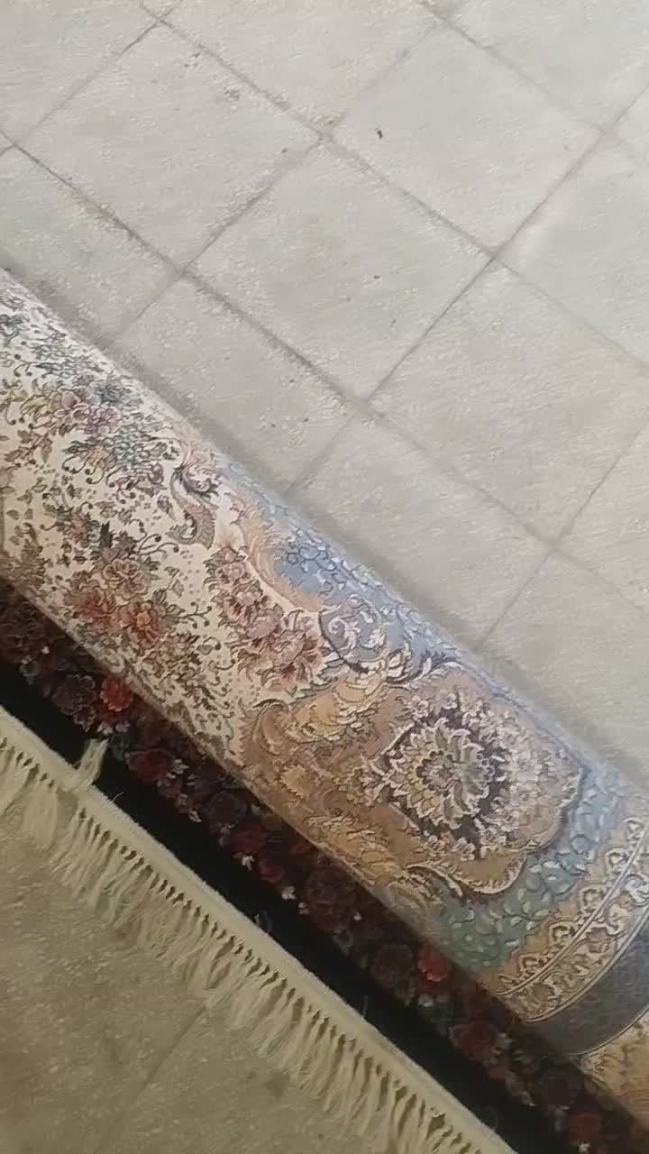 فرش خونگی نو اکرولیک تک|فرش|آران و بیدگل, |دیوار