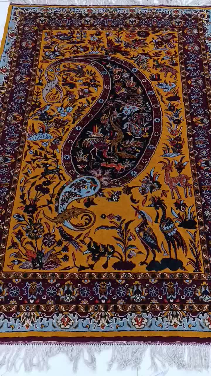 قالیچه بته جقه دستباف|فرش|تهران, سنائی|دیوار