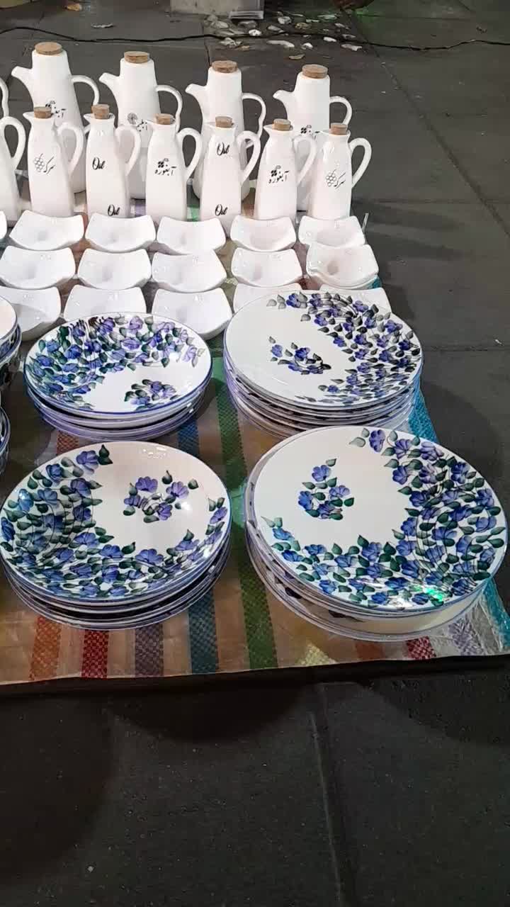 پخش و فروش عمده و تکی ظروف سرامیکی|ظروف سرو و پذیرایی|رشت, چله خانه|دیوار