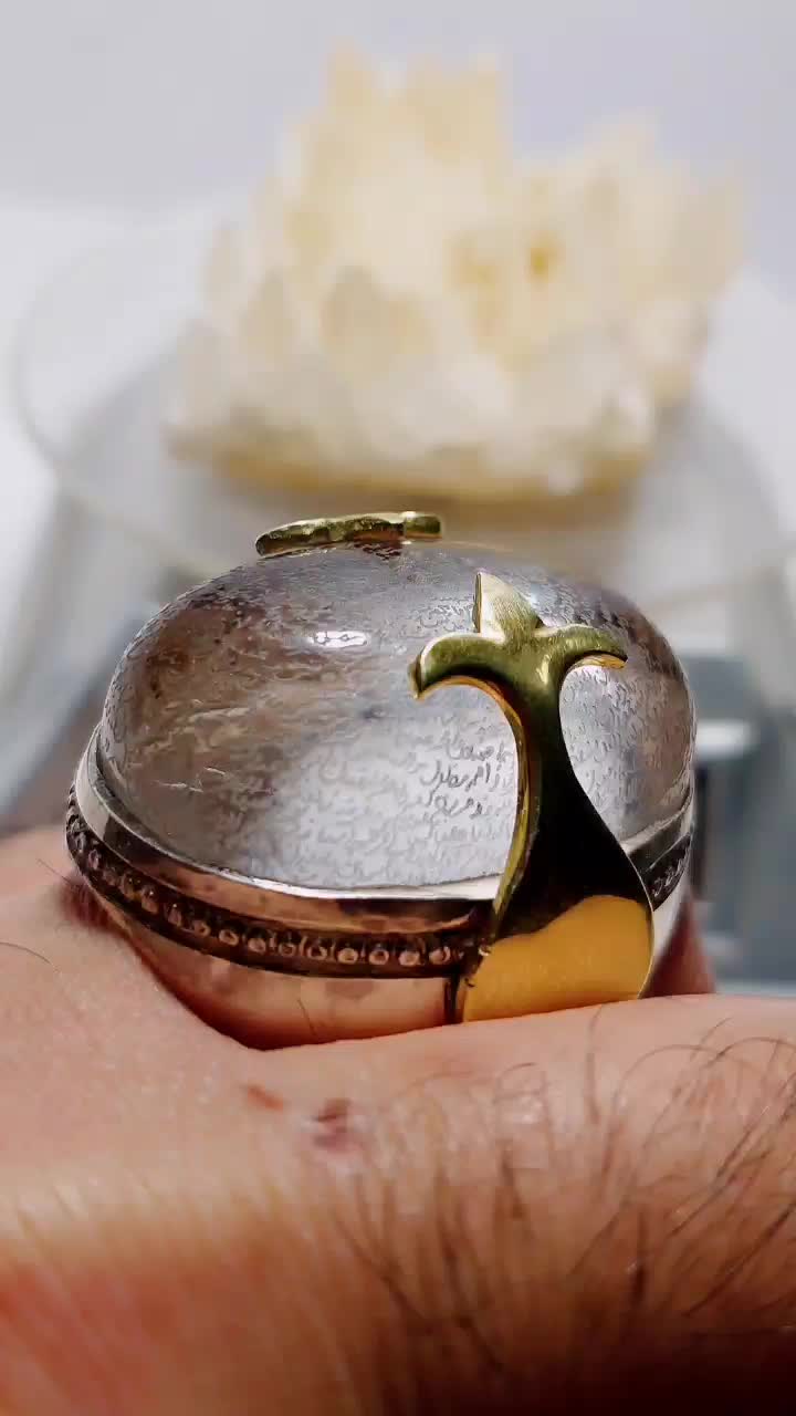 انگشتر تاج تمام دستساز گرم ۲۷۵ حکاکی یاسین|جواهرات|اصفهان, پوریای ولی|دیوار