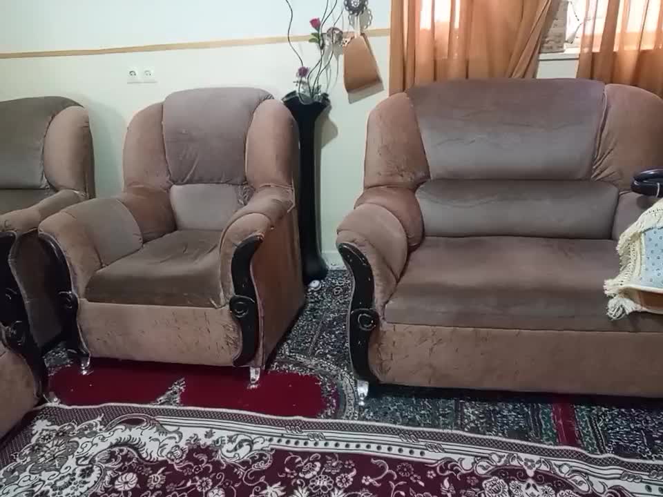 یک دست مبل  چهارتکه|مبلمان خانگی و میز عسلی|مهرستان, |دیوار