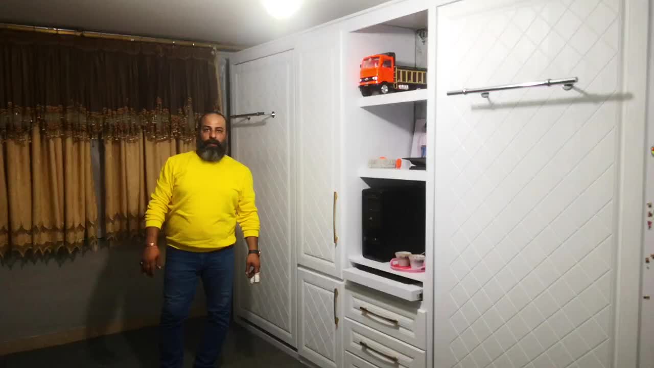 تخت تاشو(کمجا) یکنفره ممبران|تخت و سرویس خواب|کرمان, |دیوار