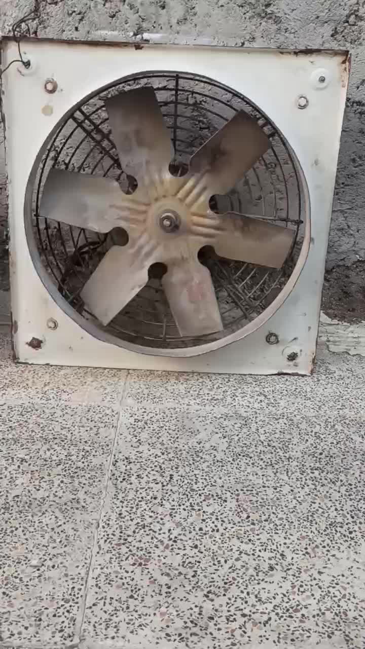 تهویه صنعتی|پنکه و تصفیهکنندهٔ هوا|آبپخش, |دیوار