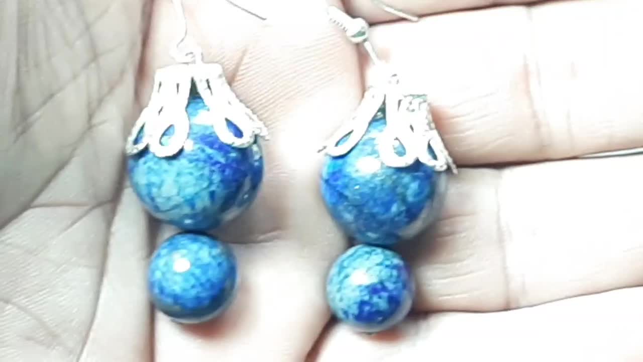 گوشواره لاجورد|جواهرات|کرمانشاه, |دیوار