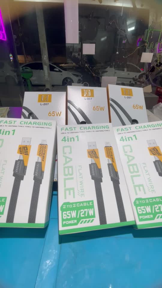 کابل ۴کاره کابل شارژ موبایل گوشی|لوازم جانبی موبایل و تبلت|اصفهان, شاهزید|دیوار