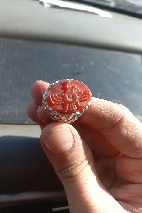 انگشتر عقیق انگشتر نقره تگین فروهر عقیق|بدلیجات|باغستان, |دیوار