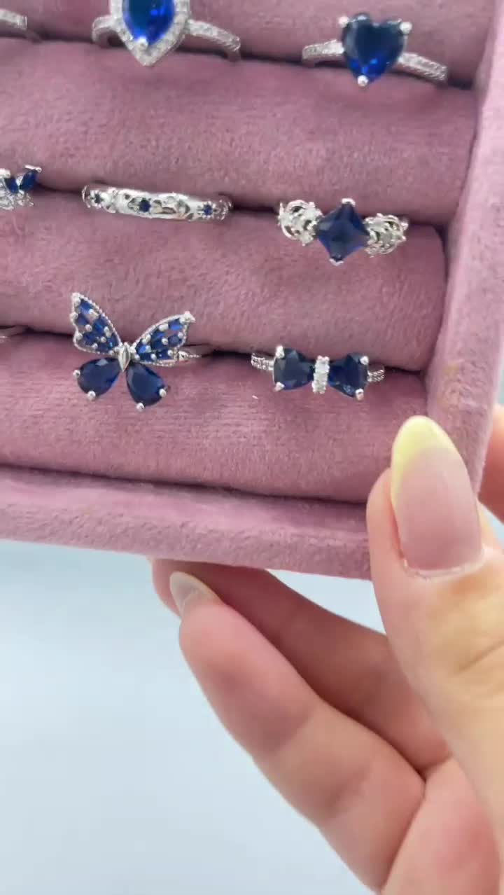 انگشترهای جواهری نگین آبی|بدلیجات|خوی, |دیوار