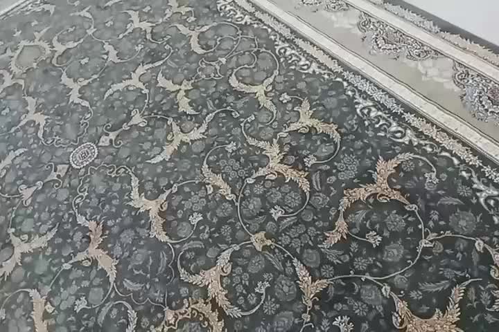 ۲ تخته فرش زغالی۷۰۰شانه گل برجسته نگین مشهد|فرش|چناران, |دیوار