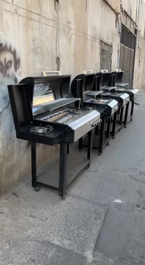 باربیکیو پلوپز کنار محفظه استیل کباب پز منقل تابشی|اجاق گاز و لوازم برقی پخت‌وپز|تهران, شوش|دیوار