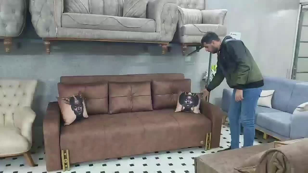 کاناپه تخت خواب شو نشیمن ۴ نفره تخت دو نفره|مبلمان خانگی و میز عسلی|قم, شاه ابراهیم|دیوار