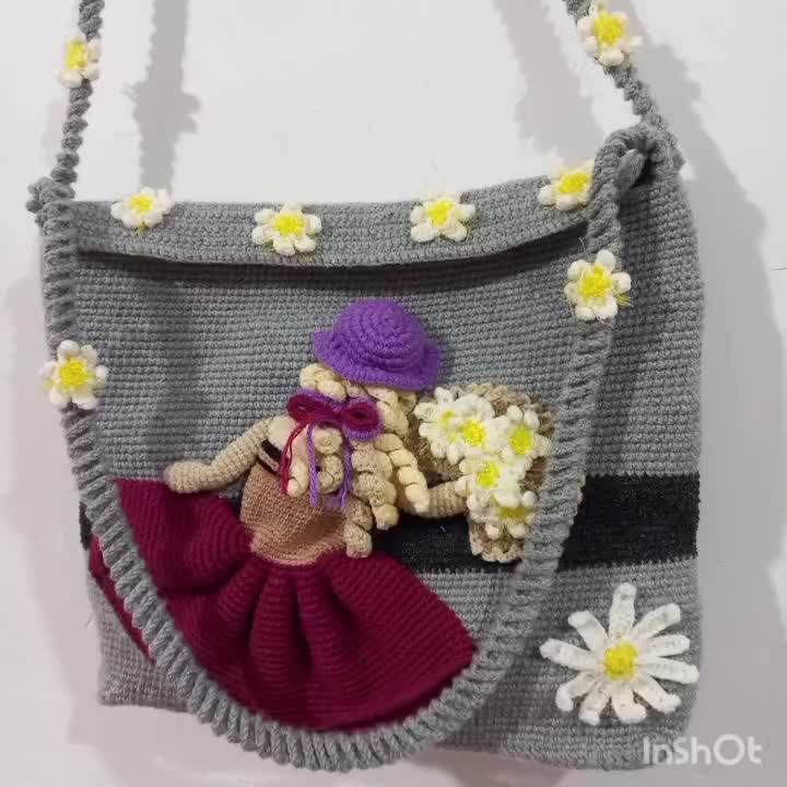 کیف دستبافت بسیار خاص و جذاب|کیف، کفش، کمربند|کوهین, |دیوار