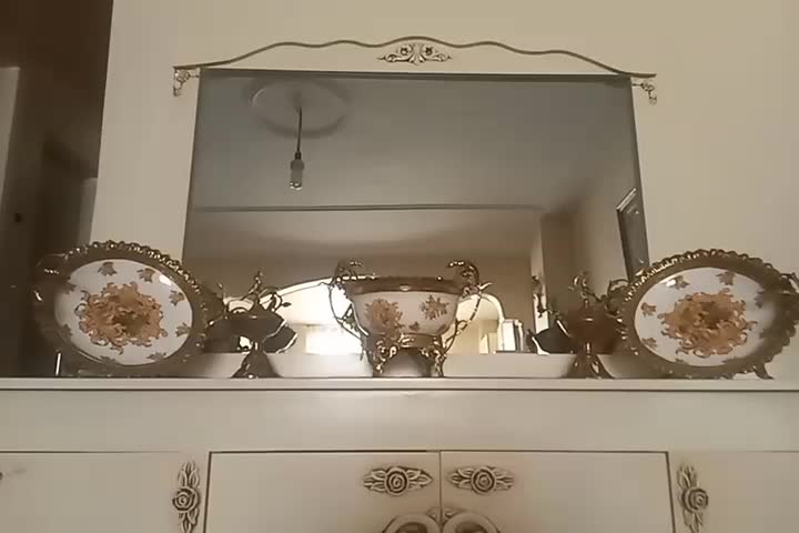 آیینه وکنسول صدفی قلم سیاه چهاردر|بوفه، ویترین، کنسول|اسلامشهر, باغ فیض|دیوار