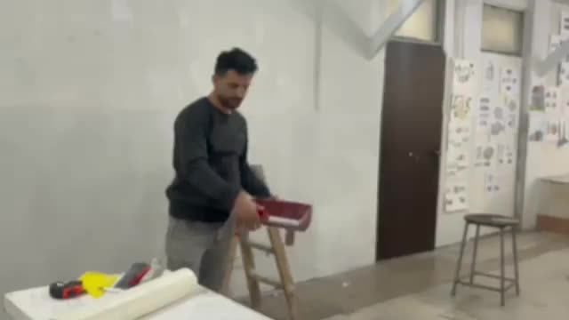 نصب کاغذ دیواری.دورباس دکور.لاین کناف.pvc|خدمات پیشه و مهارت|گلبهار, شهر جدید گلبهار|دیوار