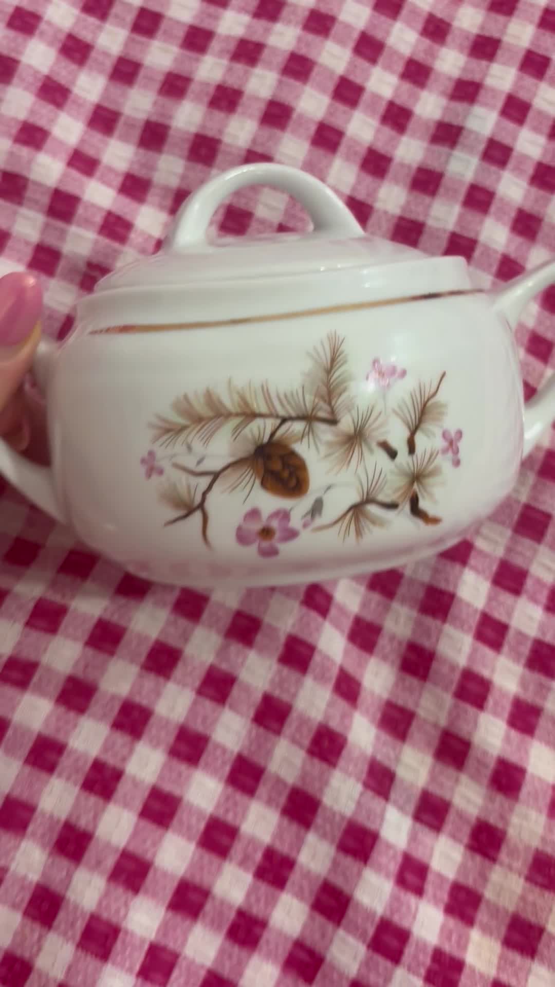 قندان چینی بزرگ|ظروف سرو و پذیرایی|رشت, گلباغ نماز|دیوار