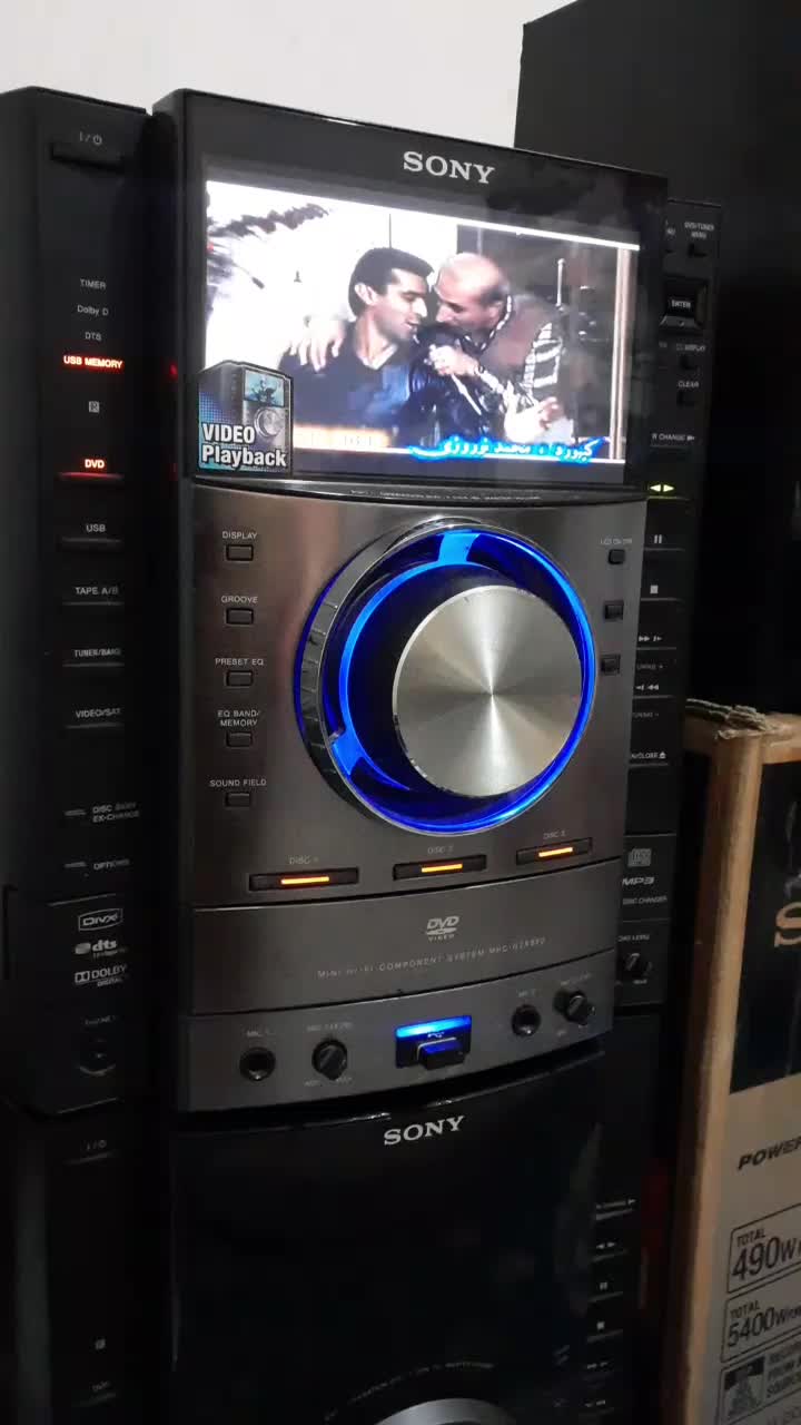 ضبط سونی مانیتوردار تصویری فلش فابریک بلوتوث 5500w|سیستم صوتی خانگی|گرگان, |دیوار