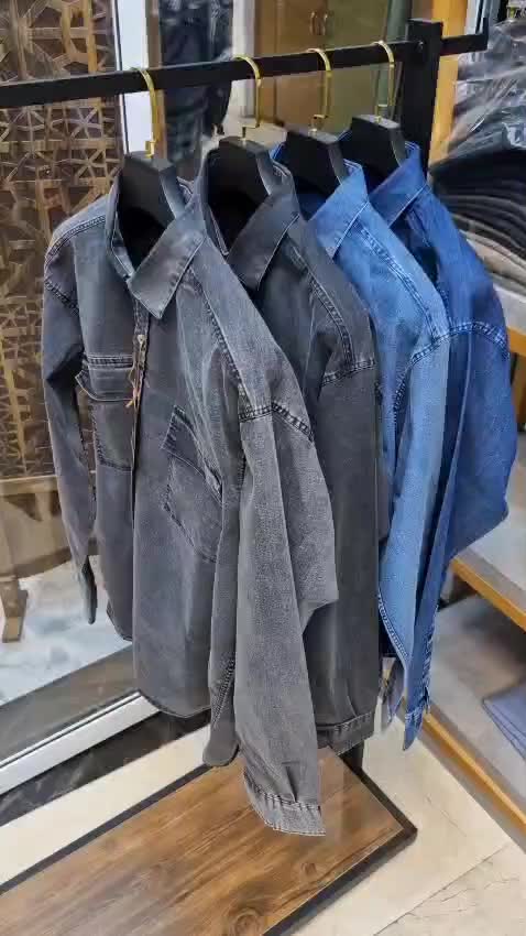 کت پیراهن جین ۳XL تا ۷XL دو جیب سایز بزرگ|لباس|تهران, خزانه|دیوار