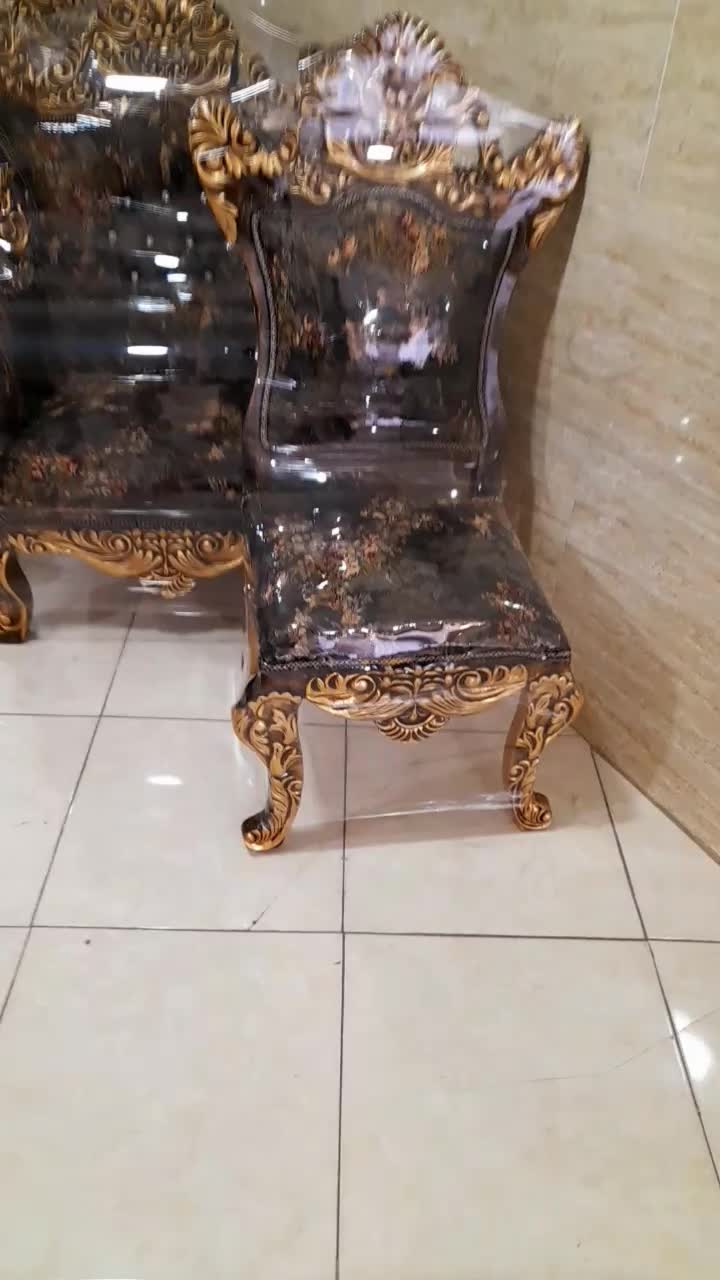 مبل استیل سلطنتی ۹نفره با عسلی|مبلمان خانگی و میز عسلی|مشکین‌دشت, |دیوار