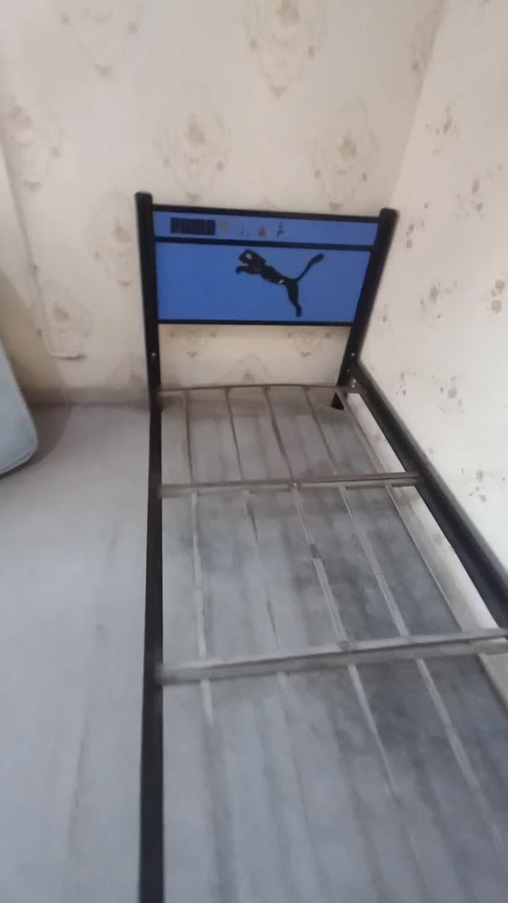 تخت خواب فلزی تک نفره|تخت و سرویس خواب|گلستان (تهران), |دیوار