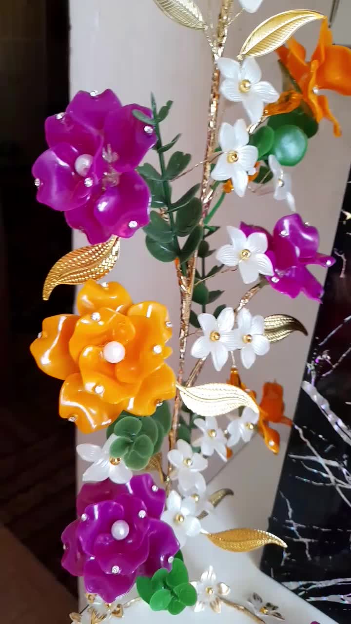 گل کریستال|گل مصنوعی|یاسوج, |دیوار