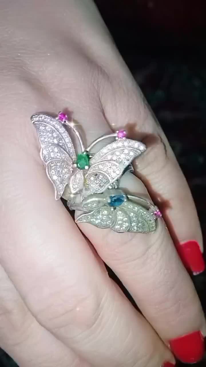 انگشتر عتیقه  نقره و جواهر   بی نظیر|جواهرات|همدان, |دیوار