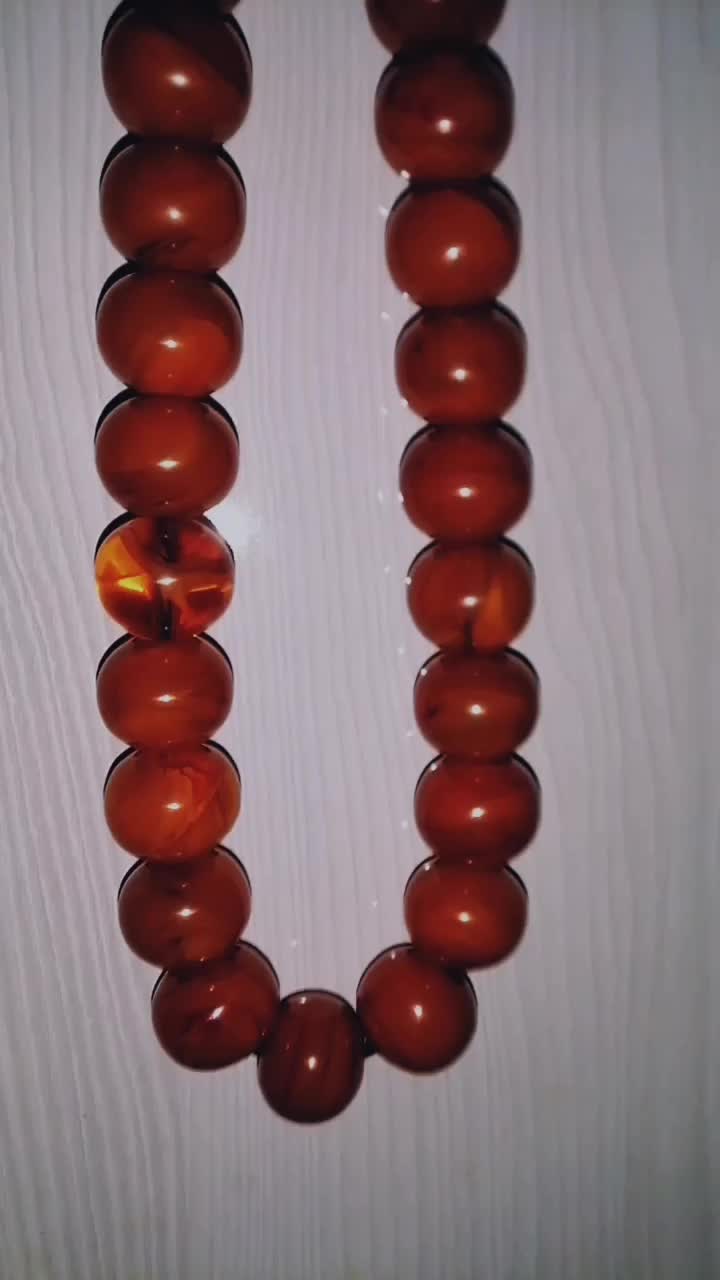 تسبیح کهربا عطیقه|کلکسیون اشیاء عتیقه|کرمانشاه, |دیوار