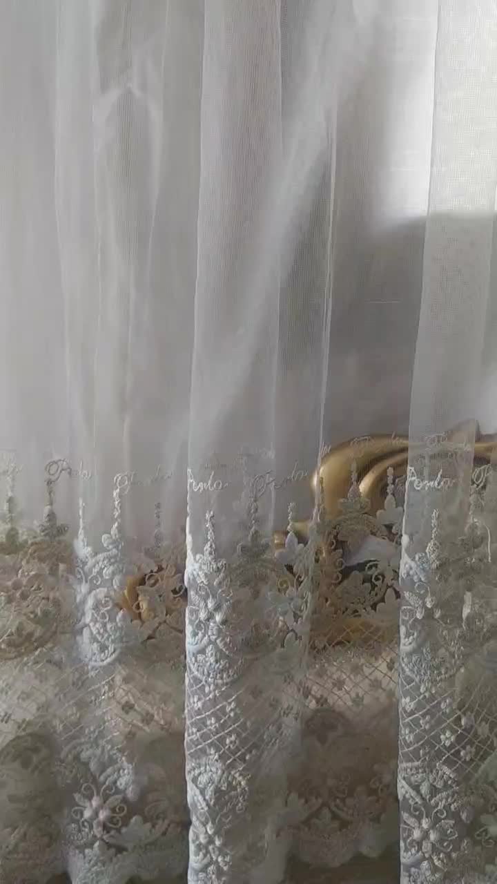 دوتا پرده کار شده نو و سالم شکل هم|پرده، رانر، رومیزی|تهران, خلیج فارس|دیوار