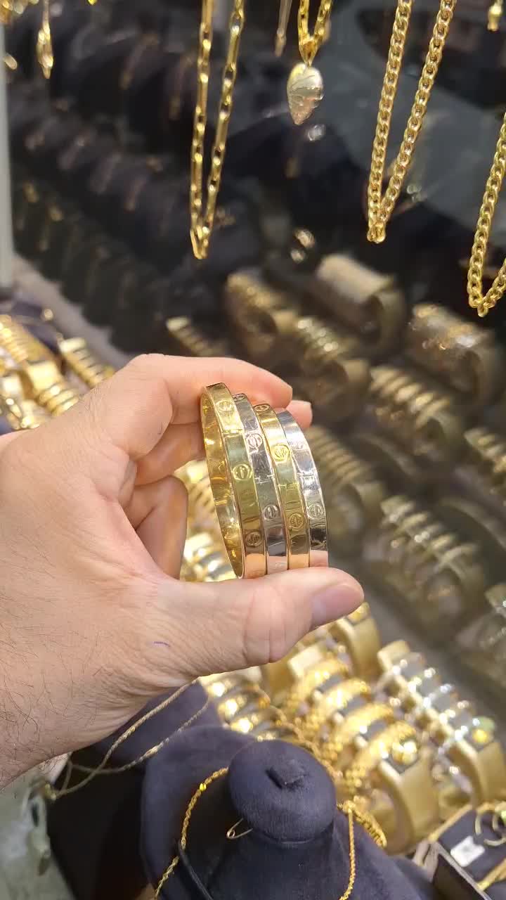دستبند النگویی کارتیه بدون اجرت ومالیات فقط ۵ درصد|جواهرات|رشت, فلسطین|دیوار