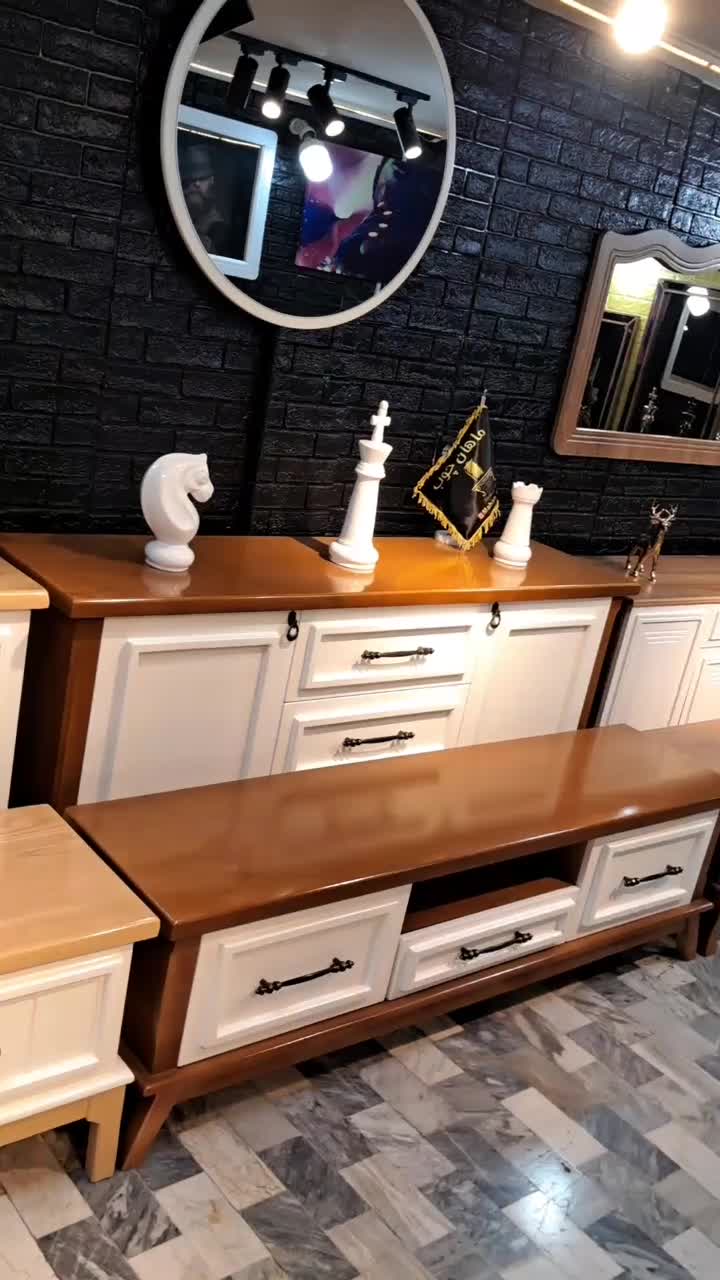 کنسول چوبی و آینه  مدل الویز|بوفه، ویترین، کنسول|تهران, شهید رجایی|دیوار